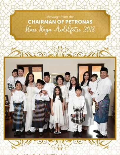 Message From the Chairman of PETRONAS: Hari Raya Aidilfitri 2018